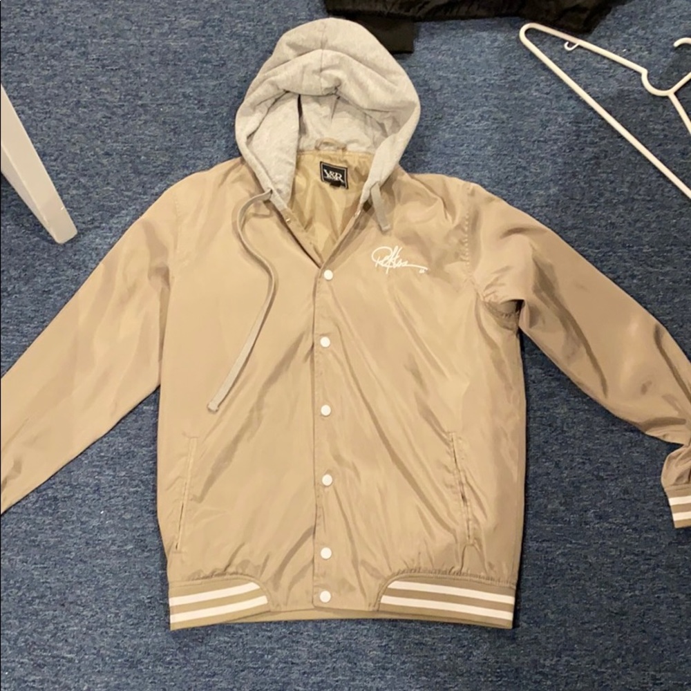 Young and rcklss button up wind breaker